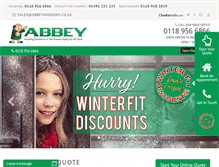 Tablet Screenshot of abbeywindows.co.uk